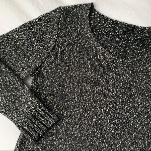 Eileen Fisher Speckled 100% Cotton Sweater Size XS